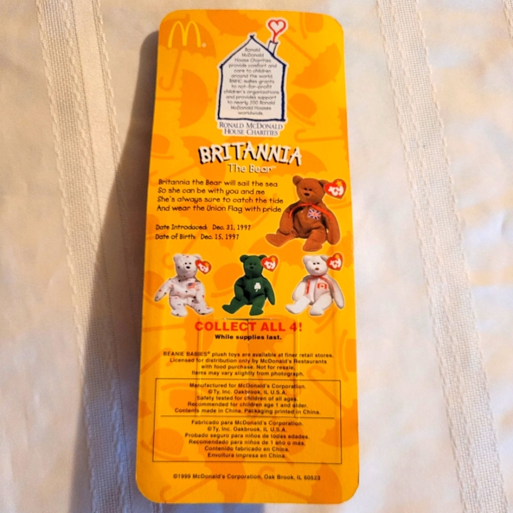 Ty McDonald's Teeny Beanies Set of All 4 NEW IN PKG - Picture 10 of 10